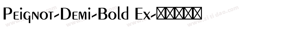 Peignot-Demi-Bold Ex字体转换